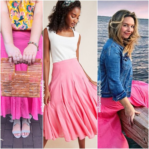 NWT, Anthropologie Tiered Flounced Ruffled Midi Skirt - Picture 15 of 15